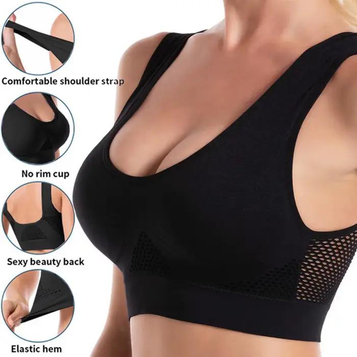 Soutien-gorge de sport en maille sans couture pour femmes, sous-vêtements de course, de Fitness, ant