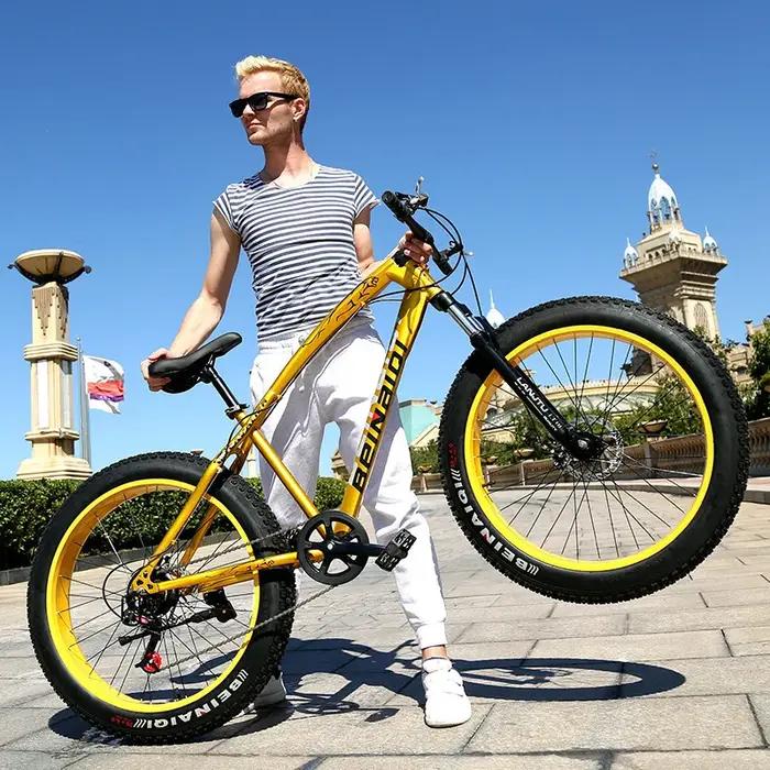 2025 VTT 26 pouces 4.0 gros pneu étudiant vélo à vitesse variable 24