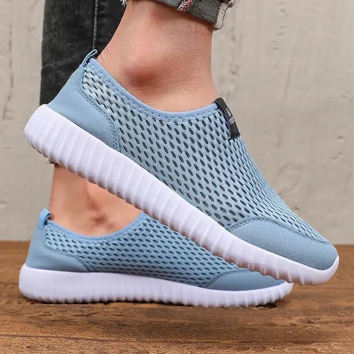Chaussures de course en maille pour hommes et femmes, chaussures plates légères et respirantes, soup