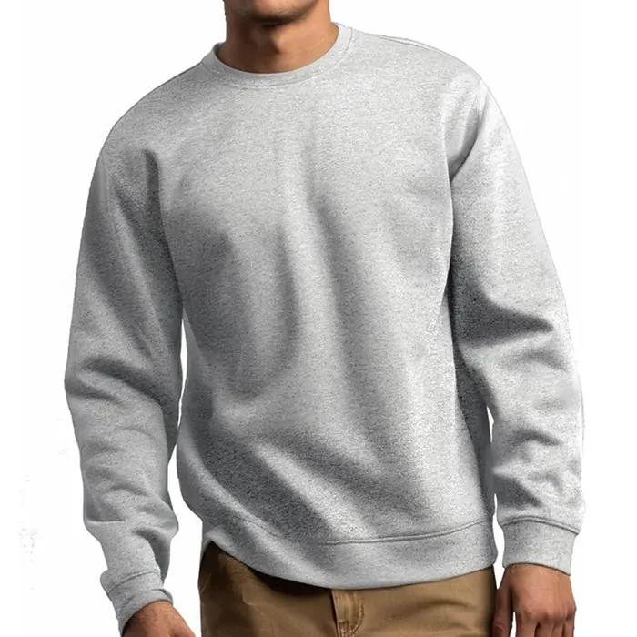 Sweat-shirt basique col rond homme et femme - Pull chaud doublé polaire printemps-automne