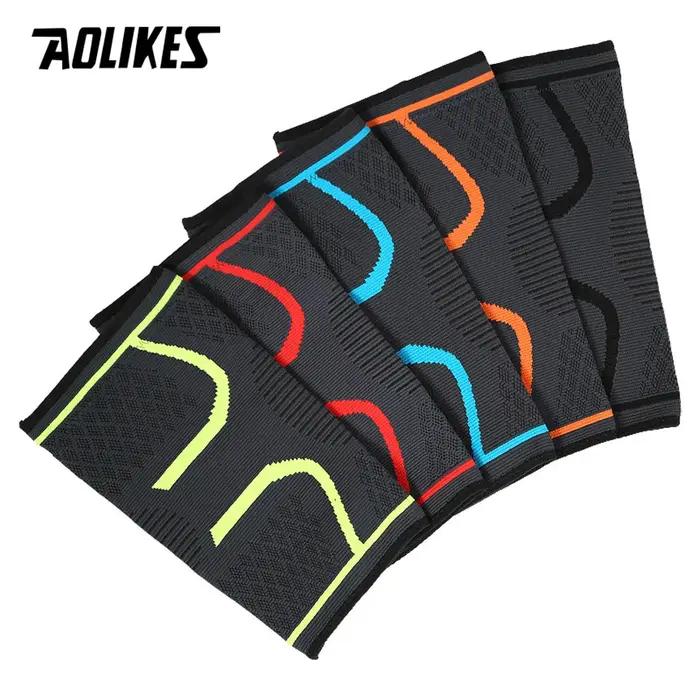 AOLIKES 1 pièces Fitness course cyclisme genouillère bretelles élastique en Nylon Sport Compression