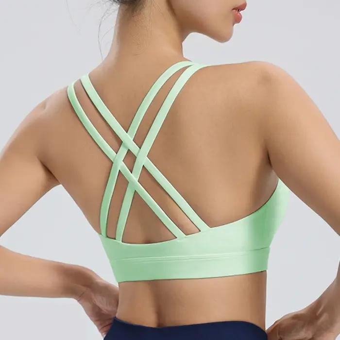 Soutien-gorge de sport pour femmes, séchage rapide, sans anneaux en acier, soutien-gorge de Yoga, ra