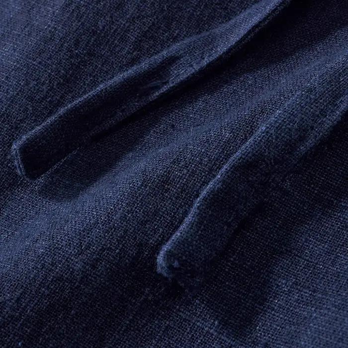 Pantalon cargo indigo rétro japonais pour homme, pantalon multi-poches, jambe large, coton, lin, déc