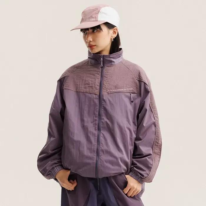 Veste cargo à capuche décontractée et ample pour homme et femme, imperméable, design à empiècements,