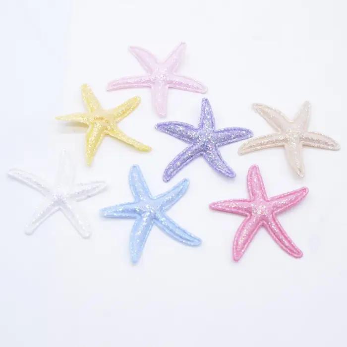 30 pièces Kawaii paillettes étoile de mer Applique pour bricolage vêtements chapeau chaussures décor