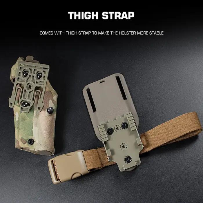 Étui tactique pour pistolet 6354DO pour Glock 17/19 avec lampe torche X300/X300U Airsoft -832 ALS, é