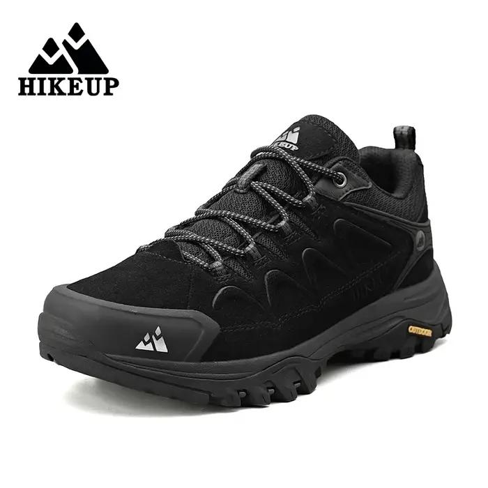 HIKEUP – chaussures de randonnée en cuir pour hommes, baskets de randonnée en plein air, de tourisme