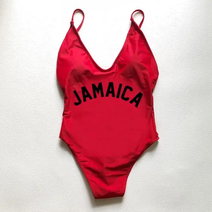 Maillot de bain une pièce femme JAMAICA sexy rembourré 2025 pour plage et piscine