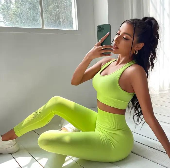 Ensemble de Sport pour femmes, ensemble de Yoga sans couture, ensembles de gymnastique, tenues pour