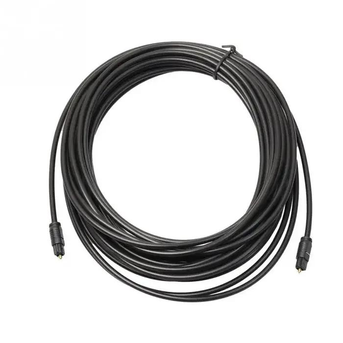 Câble Audio optique numérique plaqué or pour Toslink, 1m 1.5m 2m 3/5m 10m 15m 20m SPDIF MD DVD, câbl
