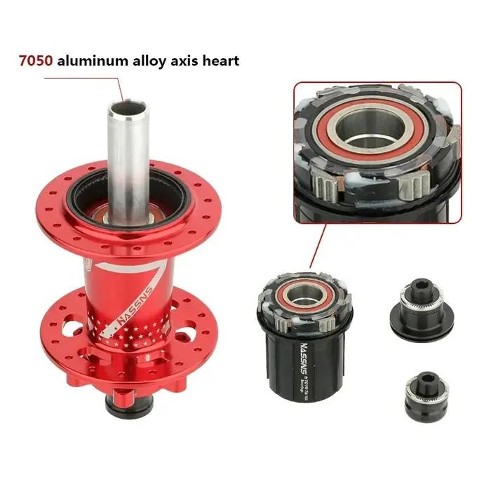 HASSNS PRO7 moyeu vtt 32 36 trous portant vélo moyeu libre moyeu arrière dégagement rapide 32H 36H q
