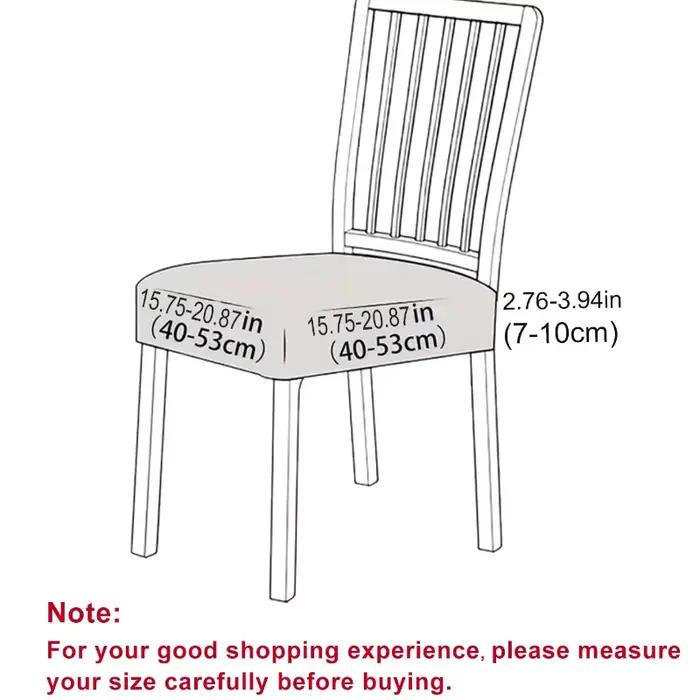 Housse de siège de chaise de salle à manger extensible en jacquard couleur unie amovible anti-poussière pour salon hôtel usage quotidien et occasions spéciales