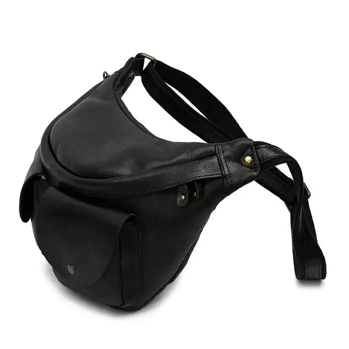 MAHEU-Grand sac de poitrine en cuir véritable pour hommes, sacs à bandoulière, sacs à bandoulière, s