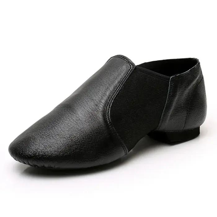 Chaussures de danse Jazz en cuir véritable pour enfants, chaussures pour hommes et femmes, danse Sal