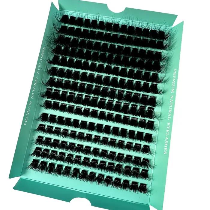160D 8-20mm 5D moelleux épais doux individuel bricolage grappes Extension de cils D Curl 280 pièces