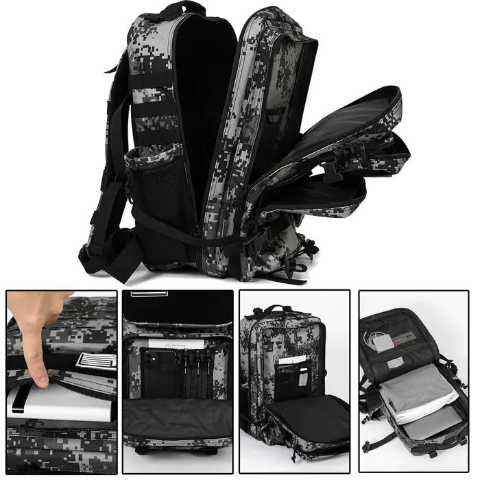 Sac à dos Molle DulBackpack pour homme, sac à dos de chasse et de survie, sac à dos de randonnée en