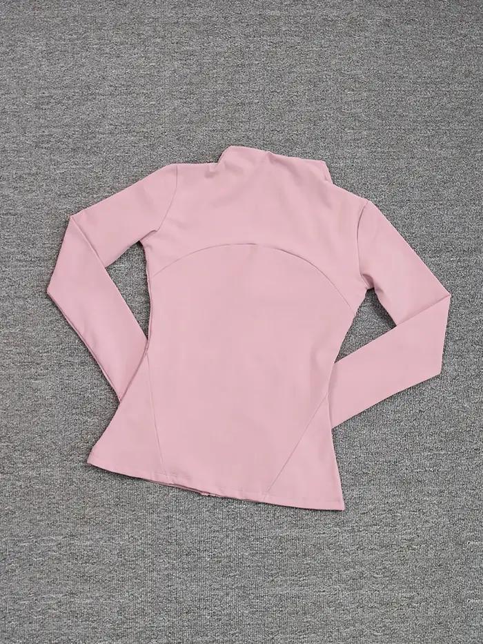 Manteau de sport pour femmes, chemise de Yoga, Slim, manches longues, course rapide, Pilates, Fitnes