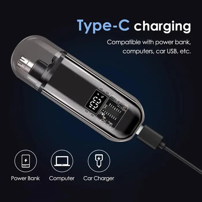 Tondeuse électrique pour le nez, Rechargeable, multi-cinétique, unisexe, automatique, lavable, appar