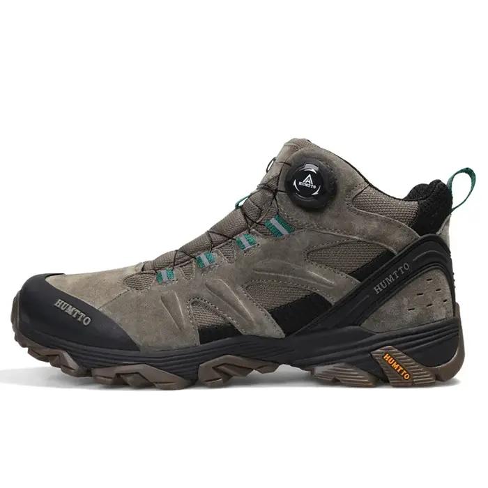 HUMTTO chaussures de randonnée imperméables bottes de Trekking en cuir baskets d'extérieur pour homm