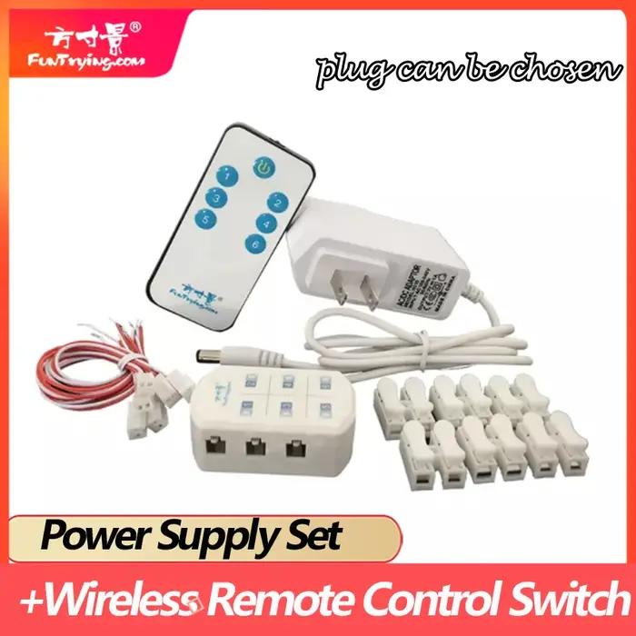 Interrupteur et adaptateur de télécommande sans fil, marche/arrêt 3V/5V/12V AC/DC, alimentation avec