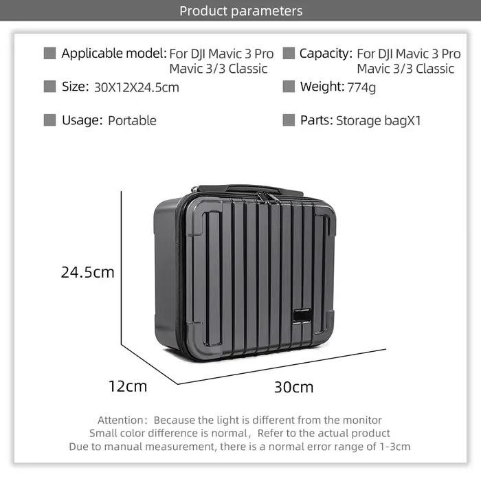 Étui de transport portable pour DJI Mavic 3 Pro Classic, valise de protection, sac de rangement étan