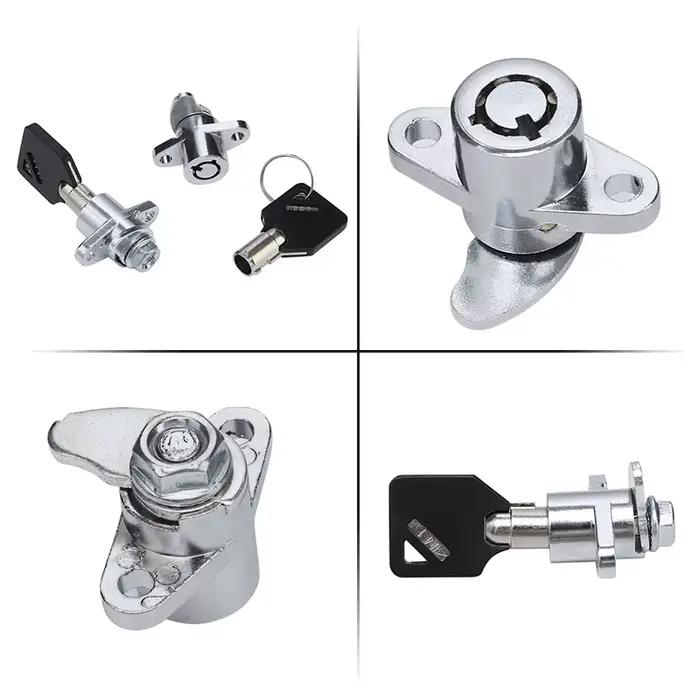 Jeu de serrures de sacoche rigide à 4 clés, pièces de moto pour Harley Touring Road Glide Road King