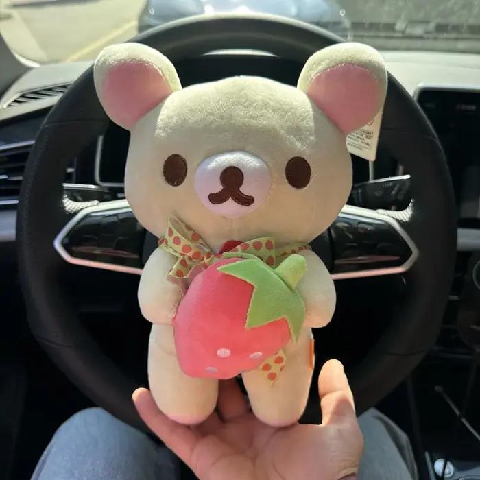 Ours en peluche Rilakkuma 48cm, joli Animal Kuma, poupée en peluche, décoration de chambre Kawaii, j