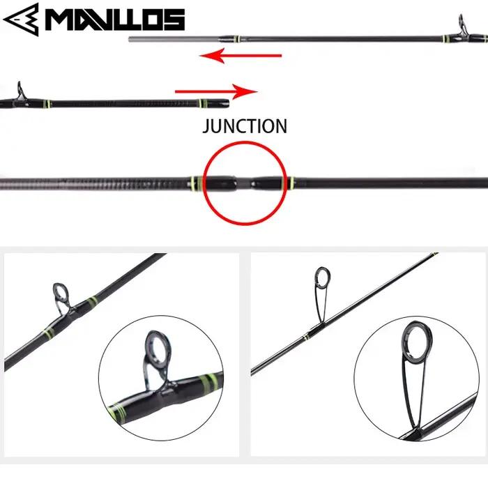Mavllos Delicacy BFS canne à pêche avec pointe UL solide leurre 0.6-8g/0.8-10g canne à pêche à la ca