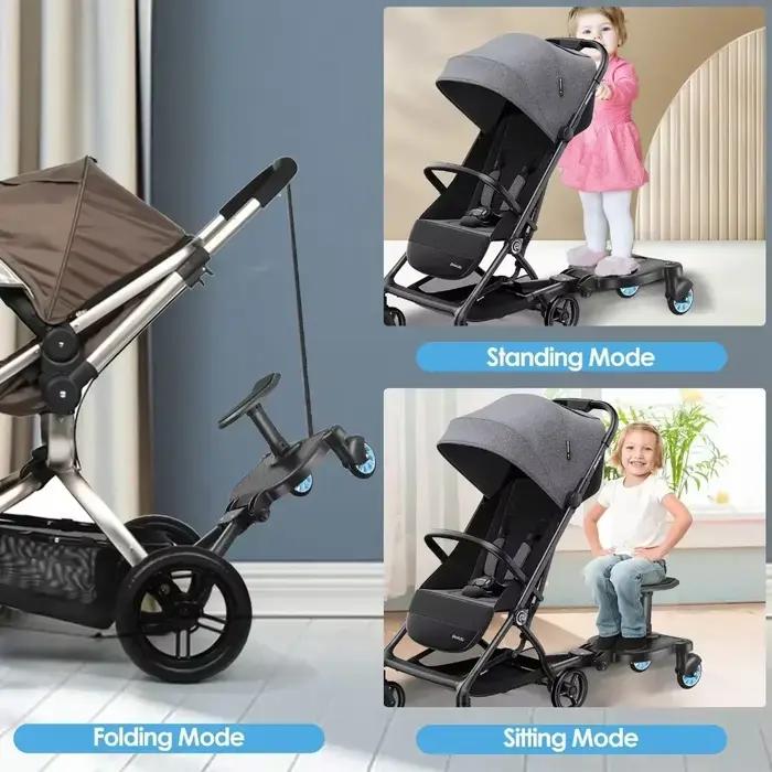 Adaptateur de pédale de poussette pour enfants, voiture stable à quatre roues, accessoires de pousse
