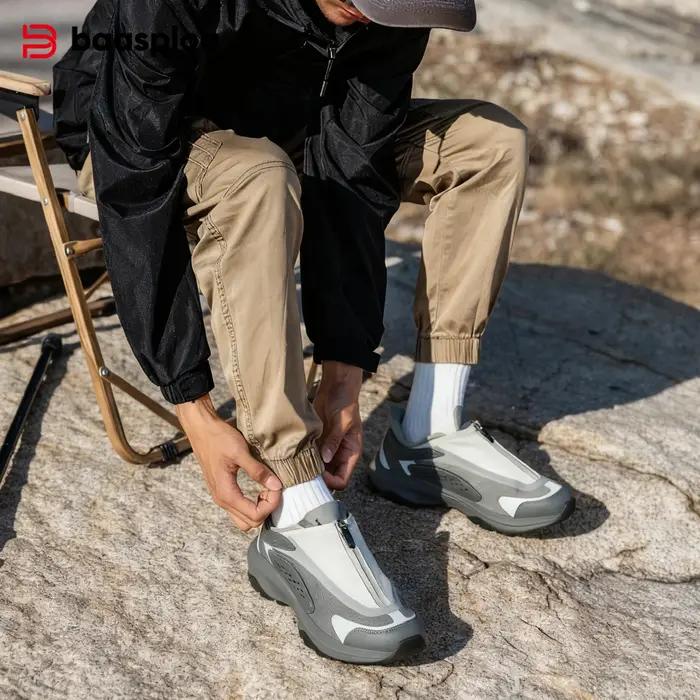 Baasploa hommes chaussures de randonnée maille respirant extérieur baskets tout nouveau confort Trai