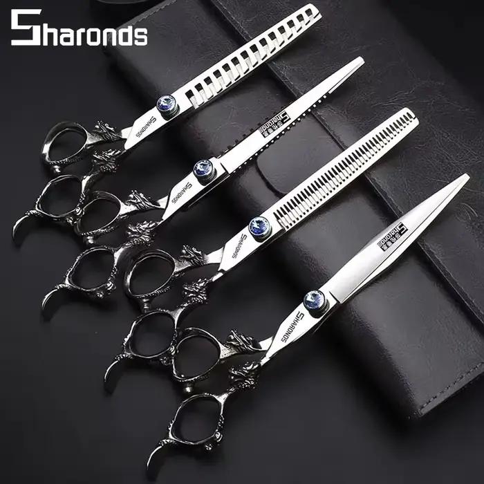 Ciseaux de Salon de coiffure en acier japonais 440C de 7 pouces, ciseaux spécialisés pour coiffeur,