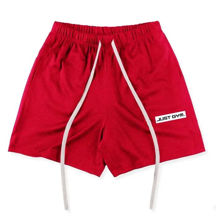 Short de Fitness respirant en maille légère pour hommes, pantalons décontractés de sport d'été