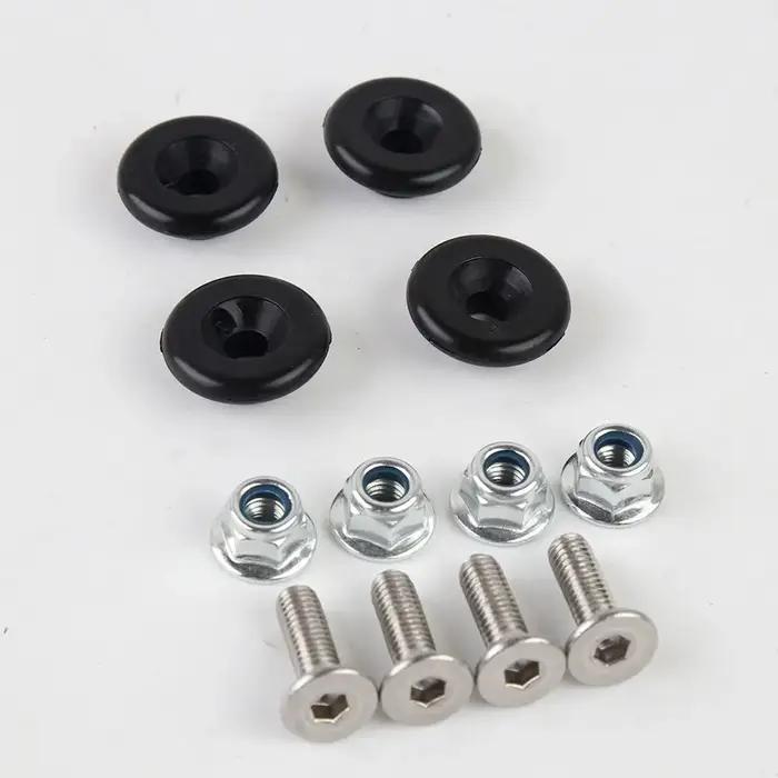 Boucle universelle de boîte arrière de moto, 4 pièces, douille de bagage arrière, support de coffre,