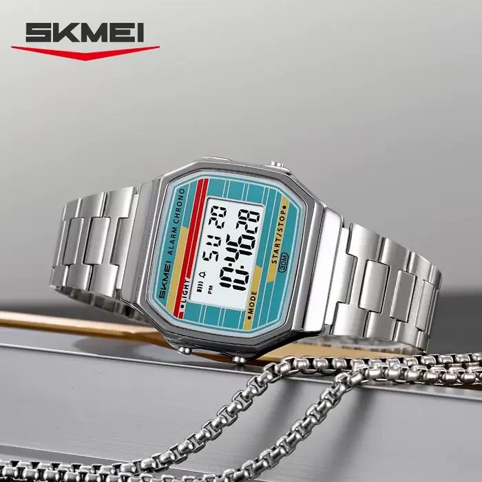 SKMEI 2514 classique électronique carré chronomètre numérique montres d'alarme Style rétro horloge h