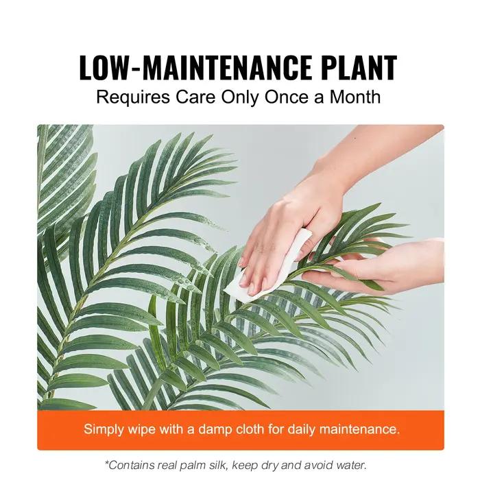 SucceBuy palmier artificiel 4/5/6 pieds fausse plante matériau PE sécurisé et Protection d'inclinais