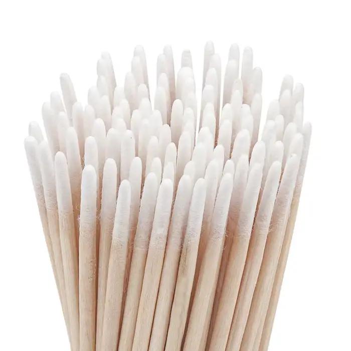 Coton-tige jetable en bois, Ultra-petit, Double extrémité, 100 pièces, Micro brosses, Extension de c