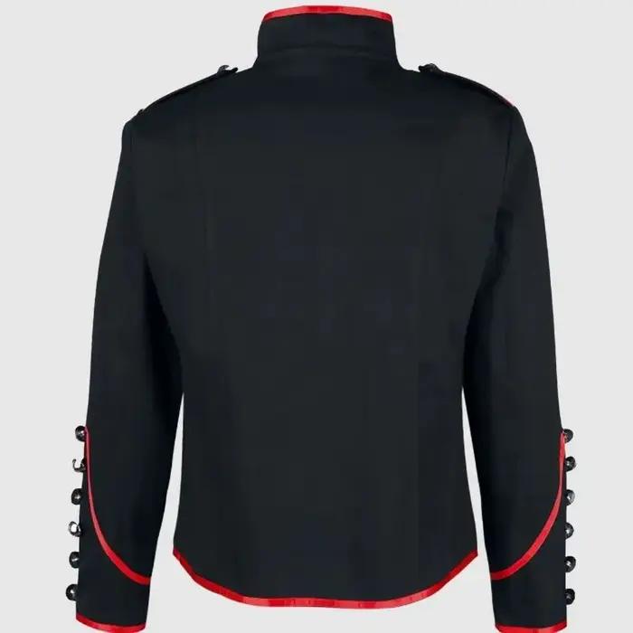 Vestes militaires gothiques pour hommes, Steampunk, veste vintage médiévale, redingote rock à col mo