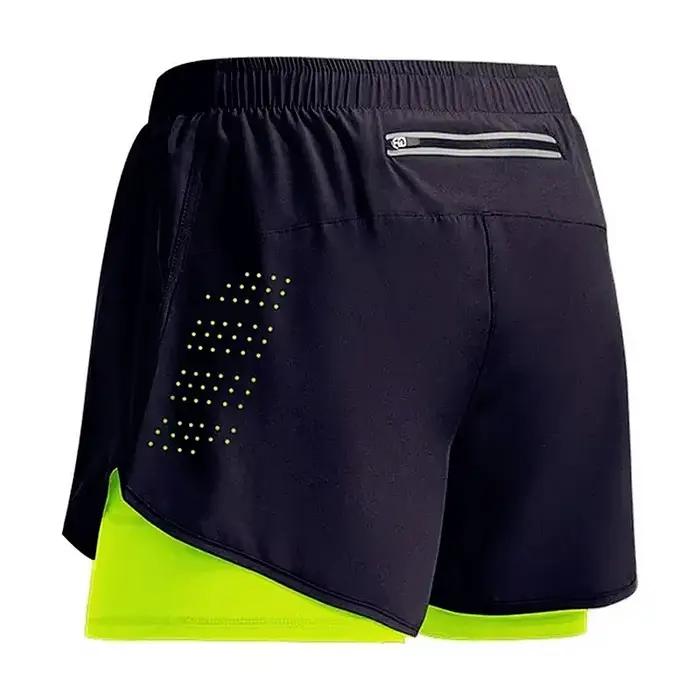 Shorts d'entraînement 2-en-1 homme 2026 - Séchage rapide pour gym, plage et course à pied