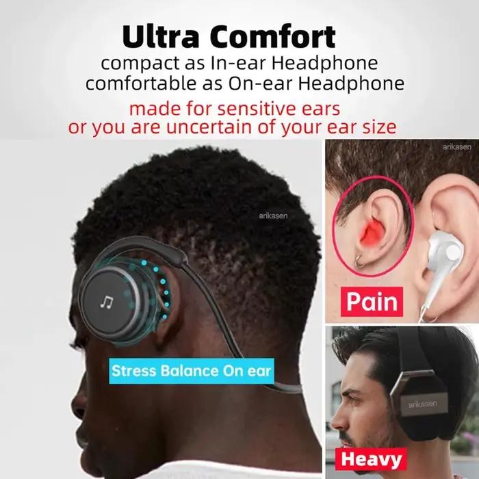 A6 petits écouteurs Bluetooth enrouler autour de la tête écouteurs sans fil confortables casques Blu