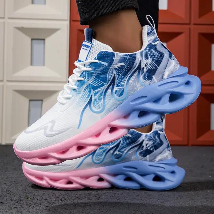 2025 unisexe chaussures de course hommes femmes léger maille respirant confortable plat doux chaussu
