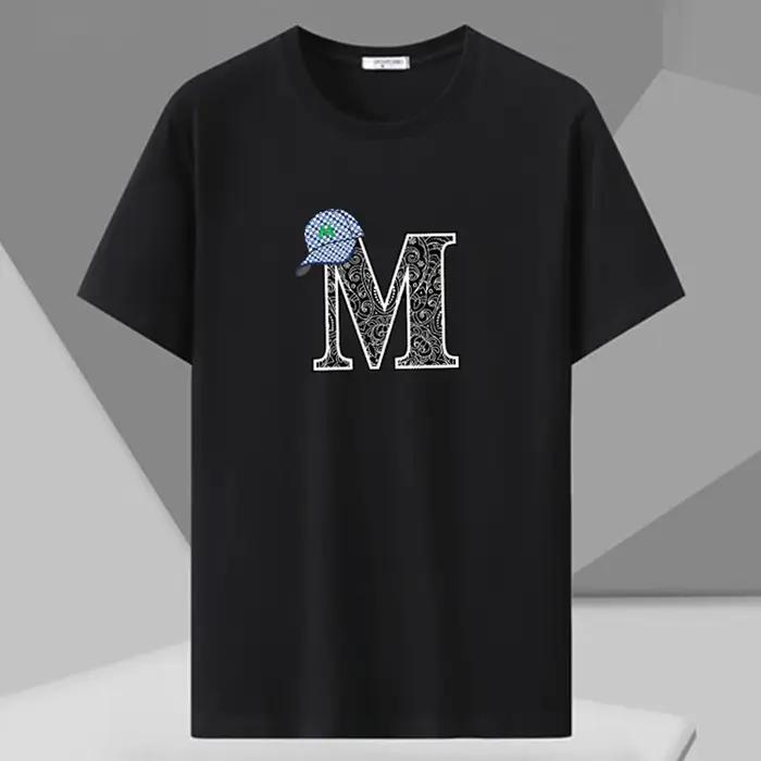 T-shirt imprimé pour hommes, grande taille 110-180kg, ample, manches courtes, hauts surdimensionnés