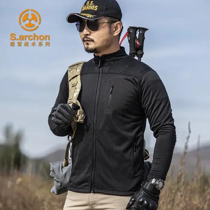 Veste tactique polaire légère pour hommes, manteau de travail militaire américain, printemps-automne