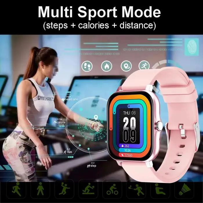 Montre multifonctionnelle 2026 pour hommes et femmes avec Bluetooth, musique, suivi de fitness et moniteur de sommeil pour entraînement et bien-être