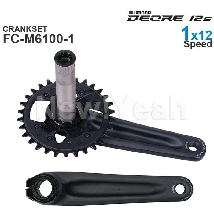 Pédalier SHIMANO DEORE M6100 VTT FC-M6100 FC-M6120 1x12 vitesses Pièces d'origine