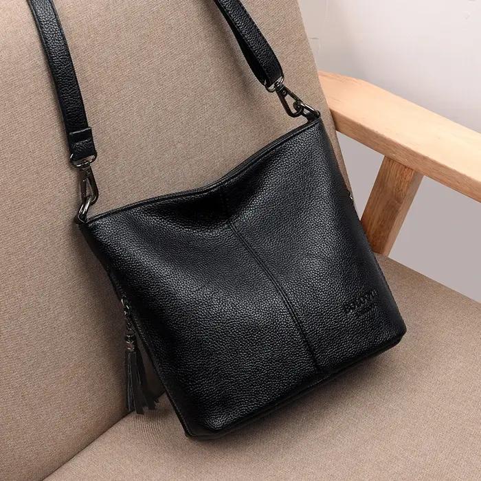 Sac à Main en Cuir de Luxe pour Femme, à Bandoulière, à la Mode