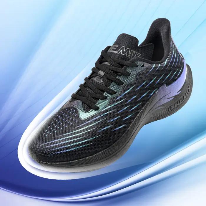 Chaussures de jogging ONEMIX homme - Baskets course blanches lacets coton respirantes