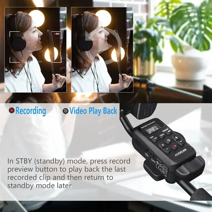 AODELAN mis à jour ZC-3 caméscope sans fil LANC 2.5mm caméra télécommande pour Sony Canon vidéo Zoom