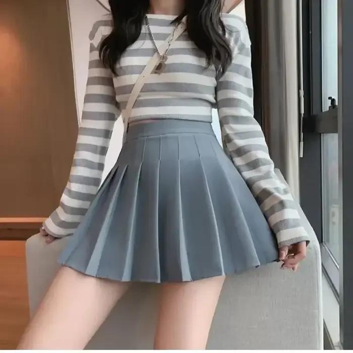 Jupe trapèze taille haute amincissante