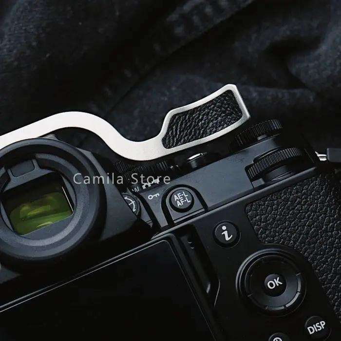Poignée en métal pour appareil photo Nikon Zf Z-f, avec accessoires de protection en cuir