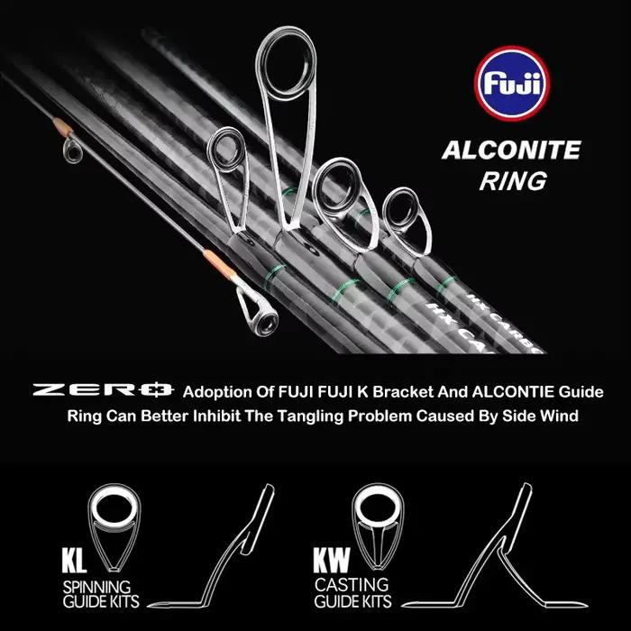 Canne à pêche BFS PURELURE UL légère carbone - Pêche truite casting flux bar roche